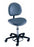 The Brewer Company Millennium Series Surgeon Stool Pneumatic Height Adjustment 5 Casters Gun Metal - 21340-22