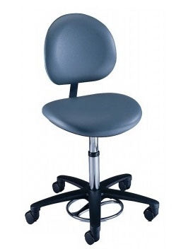Millennium Series - Surgeon Stool Pneumatic Height Adjustment 5 Casters Gun Metal - 21340-22