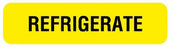 UAL - Pre-Printed Label Auxiliary Label Yellow Paper Refrigerate Black 5/16 X 1-1/4 Inch - ULIV108