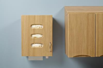 Midmark Synthesis Glove / Cup / Towel Dispenser Horizontal Mount 2-Box Frost 7 X 18 X 21-1/2 Inch Powder Coated Metal - D1X.791