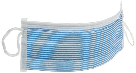 Alpha ProTech Critical Cover PFL Procedure Mask Pleated Earloops One Size Fits Most Blue Stripe - 615BS