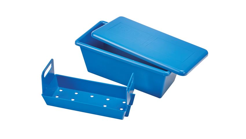Alimed Cidex Solution Instrument Soaking Tray Perforated 4.5 X 5 X 11.5 Inch - 98CLE4-11
