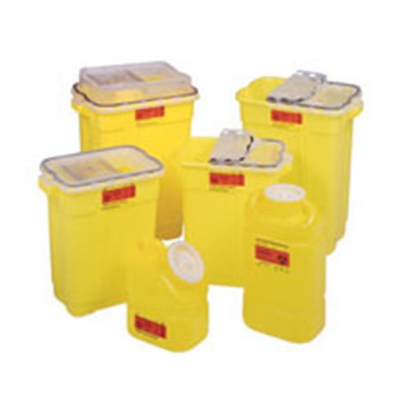 Becton-Dickinson Container Sharps 17Gal X-Large Plastic Clear/Yellow 5/Ca - 305614