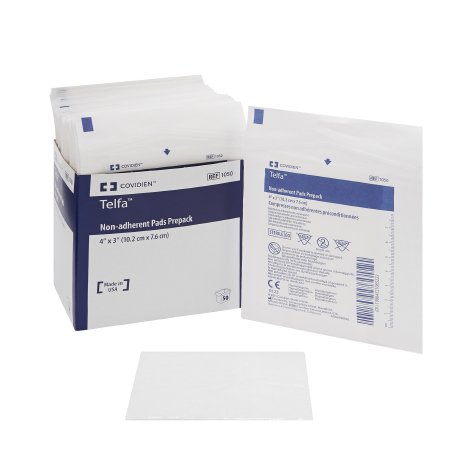 Telfa Ouchless - Non-Adherent Dressing Cotton 3 X 4 Inch Sterile - 1050-