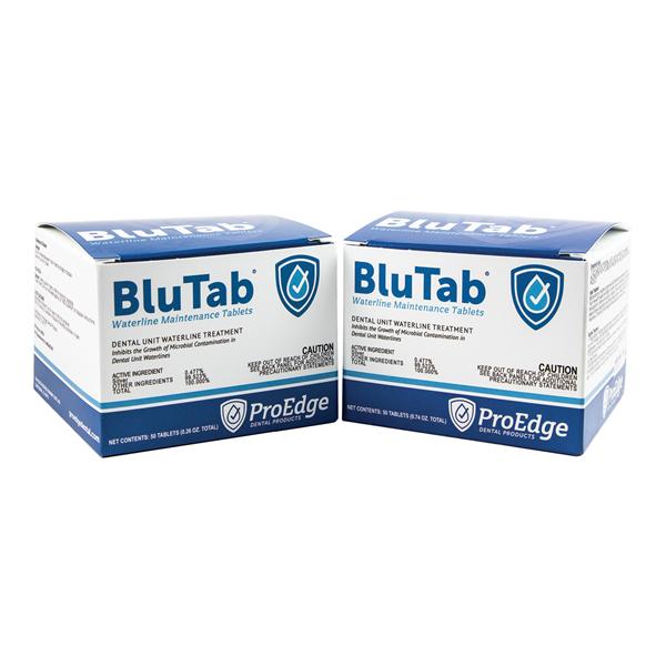 Pro Edge Dental Products Tablets Waterline Blutab 2 Liter Bottle 50/Box, 12 Bx/Ca - BT20