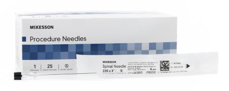 McKesson McKesson Spinal Needle Quincke Style 22 Gauge 3 Inch - 4630V2