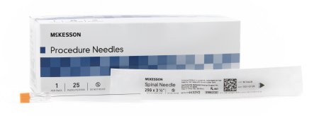 McKesson McKesson Spinal Needle Quincke Style 25 Gauge 3-1/2 Inch - 4632V2