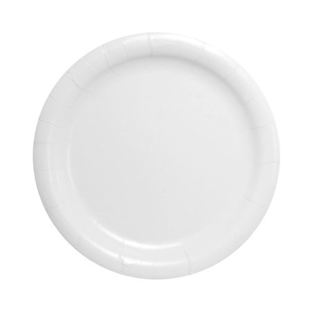 Bare Eco-Forward - Plate White Single Use Paper 9 Inch Diameter - HP9S-2050
