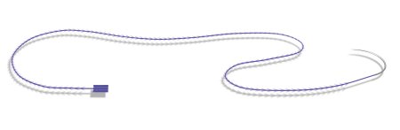STRATAFIX Symmetric PDS Plus - Antibacterial Suture with Needle Absorbable Uncoated Violet Suture Monofilament Polydioxanone with Irgacare MP Antibacterial Suture Size 1 45 cm Suture 1-Needle 36 mm Length 1/2 Circle Taper Point Needle - SXPP1A404