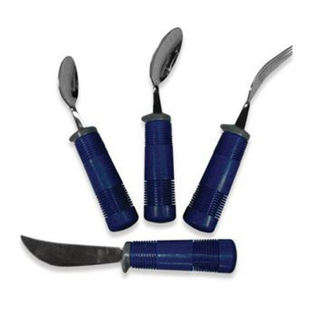 Patterson Medical Supply Sammons Preston Teaspoon Ergonomically Designed Blue Stainless Steel - 81605880