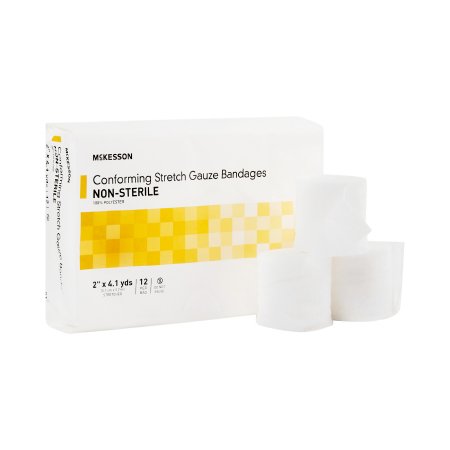 McKesson - Conforming Bandage Polyester 2 Inch X 4-1/10 Yard Roll Shape NonSterile - 16-011