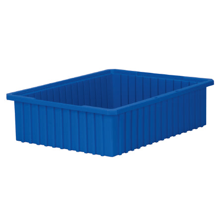 Akro-Mils Akro-Grids Storage Container Blue Industrial Grade Polymers 6 X 17-3/8 X 22-3/8 Inch - 33226BLUE