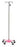 Alimed IV Pole 2-Hook 5 Legs, 3 Inch Scuff Resistant Casters, 16 Inch Diameter - 925517