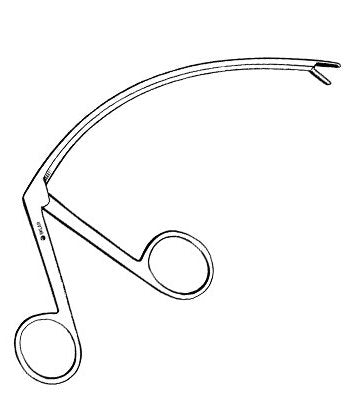 Sklar - Tendon Holding Forceps Caroll 4-1/4 Inch Length OR Grade Stainless Steel NonSterile NonLocking Finger Ring Handle Curved Blunt Serrated Alligator Jaws - 47-3520