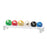 CanDo WaTE Ball - Hand Weight Set 6 Piece Set / Ball Style with Floor Rack 1.1 lbs. / 2.2 lbs. / 3.3 lbs. / 4.4 lbs. / 5.5 lbs. / 6.6 lbs. - 10-3189