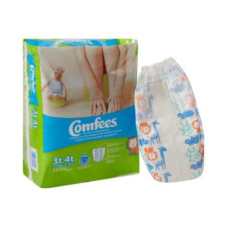 Comfees - Male Toddler Training Pants Pull On with Tear Away Seams Size 3T to 4T Disposable Moderate Absorbency - CMF-B3