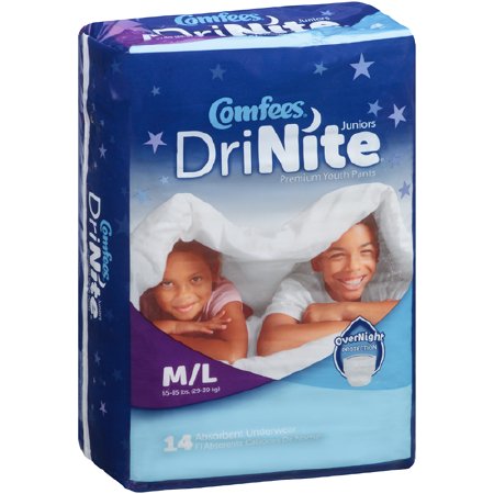 Attends Healthcare Products Comfees DriNite Juniors Youth Absorbent Underwear Pull On Medium / Large Disposable Heavy Absorbency - 41551