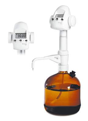 Fisher Scientific Sartorius Biohit Biotrate Digital Buret Capacity: 0 to 1.6 oz., 0 to 50mL, LCD Display, Battery Operated For Bottle-top Titration - 14559576