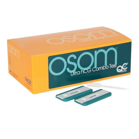 OSOM Ultra hCG Combo - Rapid Test Kit Fertility Test hCG Pregnancy Test Serum / Urine Sample 25 Tests - 1004