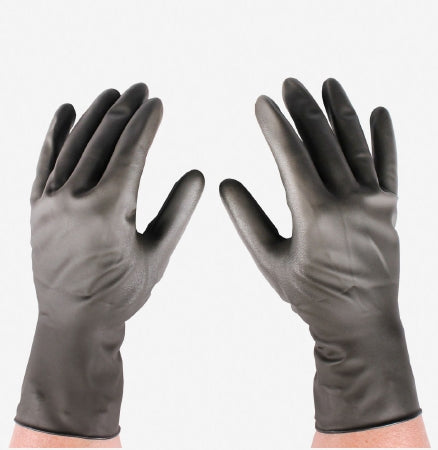 Revolution - Radiation Reducing Glove Size 8 Sterile Pair Lead Standard Cuff Length Fully Textured Black Not Chemo Approved - 700180