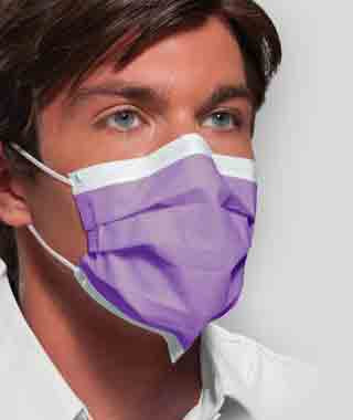 SPS Medical Supply Critical Cover PFL Procedure Mask Pleated Earloops One Size Fits Most Lavender - GCILV