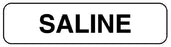 UAL - Drug Label Anesthesia Label Saline White 5/16 x 1-1/4 Inch - ULAM089