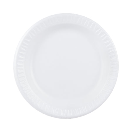 Dart Concorde - Plate White Single Use Non-Laminated Foam 9 Inch Diameter - 9PWCR