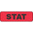 PDC - Pre-Printed Label pdc Advisory Label Red Paper STAT Black Alert Label 3/8 X 1-1/4 Inch - 59702043