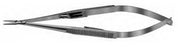 Bausch & Lomb Needle Holder 148 mm Medium 10 mm Tungsten Carbide Inlaid Straight Jaw Flat Serrated Handle - E3852