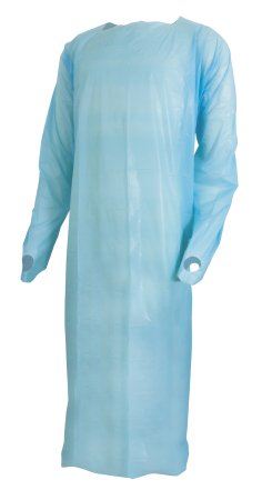 McKesson McKesson Over-the-Head Protective Procedure Gown Large Unisex NonSterile Blue - 16-OHBCPE