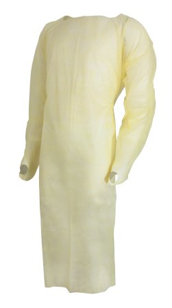 McKesson McKesson Over-the-Head Protective Procedure Gown One Size Fits Most Unisex NonSterile Yellow - 16-OHYSPNBD