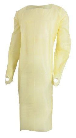 McKesson McKesson Over-the-Head Protective Procedure Gown One Size Fits Most Unisex NonSterile Yellow - 16-OHYSPNBD