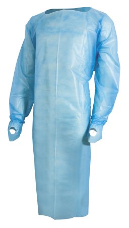 McKesson McKesson Over-the-Head Protective Procedure Gown One Size Fits Most Unisex NonSterile Blue - 16-OHBPOLY