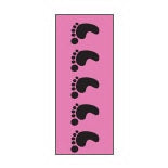 Key Surgical Key Surgical ID Sheet Tape Chart Tab Foot Prints Pink 8-1/2 X 11 Inch - T-713-1109