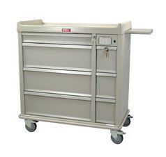 Harloff - Punch Card Medication Cart 23.5 X 43 X 45.75 Inch, 44 Inch Writing Surface - SL600PC-EKC