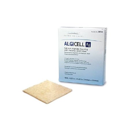 Algicell Ag - Silver Alginate Dressing 4 X 5 Inch Rectangle Sterile - 88545