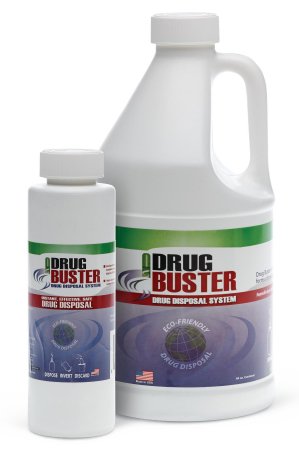 Drug Buster System - Drug Disposal Solution Liquid, 16 oz. - Medline - OTC3210