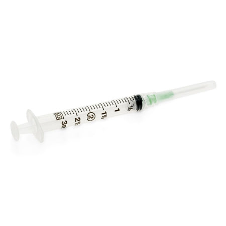 Medline - Insulin Syringe with Needle Tray 3 mL 21 Gauge 1 Inch Regular Wall NonSafety - DYND3ML21G1A