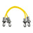 TheraBand - Exercise Resistance Tubing with Connectors Yellow 18 Inch Length X-Light Resistance - 10-1578