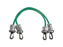 TheraBand - Exercise Resistance Tubing with Connectors Green 24 Inch Length Medium Resistance - 10-1585