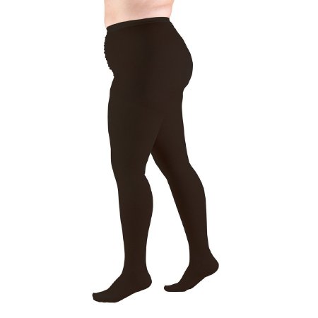 TruformPlus Size - Compression Pantyhose Waist High Medium Black Closed Toe - 1758-BL-MED