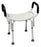 Lumex Platinum Collection - Shower Chair Padded Removable Arm Aluminum Frame Without Backrest - 7931RA