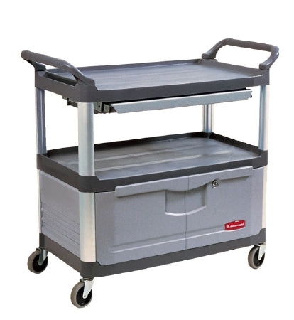 Saalfeld Redistribution 4094 Series Instrument Cart 20 X 37.8 X 40.6 Inch 3 Shelves Gray - FG409400GRAY