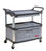 Saalfeld Redistribution 4094 Series Instrument Cart 20 X 37.8 X 40.6 Inch 3 Shelves Gray - FG409400GRAY
