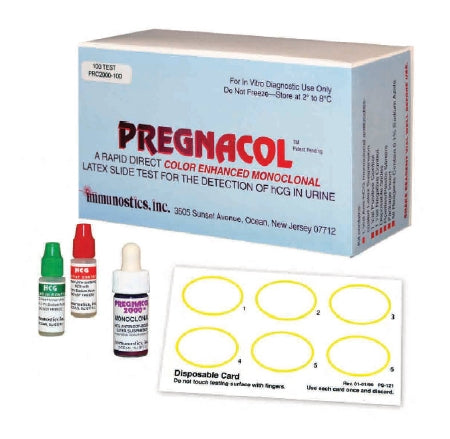 Immunostics Pregnacol 2000 Rapid Test Kit Fertility Test hCG Pregnancy Test Urine Sample CLIA Moderate Complexity 100 Tests - PRC2000-100