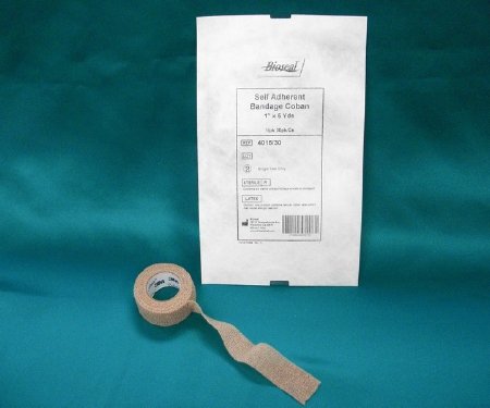 3M Coban - Cohesive Bandage 1-1/2 Inch X 5 Yard Standard Compression Self-adherent Closure Tan Sterile - 4015/30
