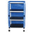 Echo - Linen Cart with Cover 3 Shelves 60 lbs. per Shelf Weight Capacity PVC 3 Inch Casters - Mjm International - E325-3C