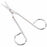 Acme United Bandage Scissors 4-1/2 Inch Length Floor Grade Nickel Plated Steel NonSterile Finger Ring Handle Angled Blunt/Blunt - 582