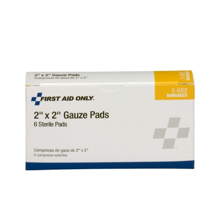 Acme United Pac-Kit Gauze Sponge Gauze 12-Ply 2 X 2 Inch Square Sterile - 3-002