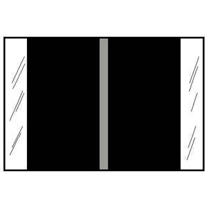 COL'R'TAB - Blank Label Chart Tab Black Paper 1-1/2 X 1-1/2 Inch - 11109
